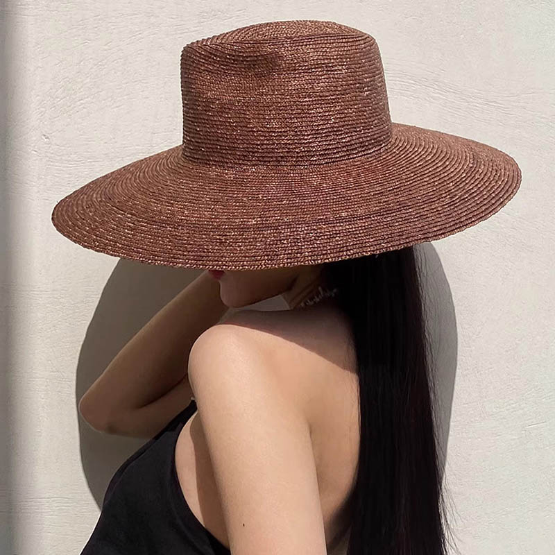 Bucket Hat Straw - Kapelusz słomkowy Panama z dużym rondem
