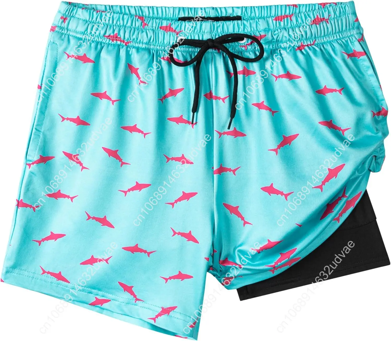 Swim Trunk Quick Dry - Chłopięce kąpielówki z kompresyjną podszewką, elastyczne